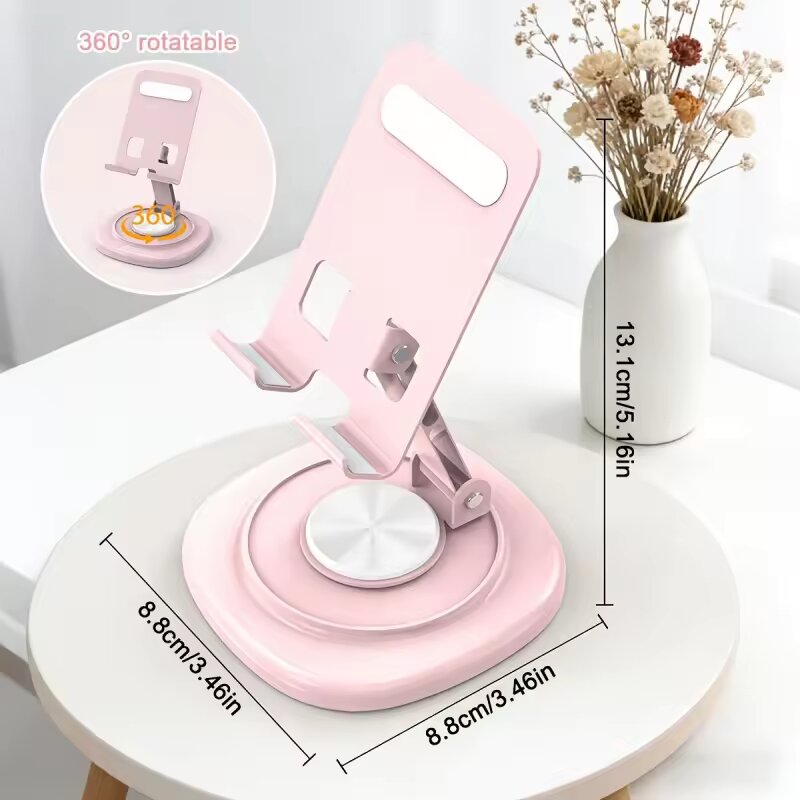 Mobile Pedestal Cabinet - 360 Degree Rotatable Foldable Desktop Phone