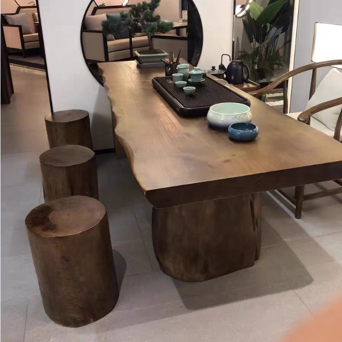Office Furniture Commercial - Solid wood large board table, log
