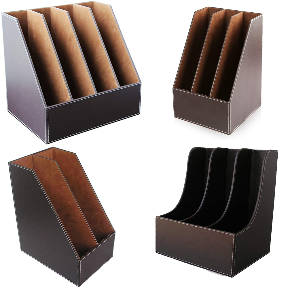 File Cabinet Lateral - XRHYY 2/3/4 Slots Simple Houseware Leather