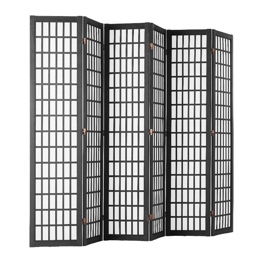 Partition Screen Divider - 6 Panel Japanese Room Divider Folding