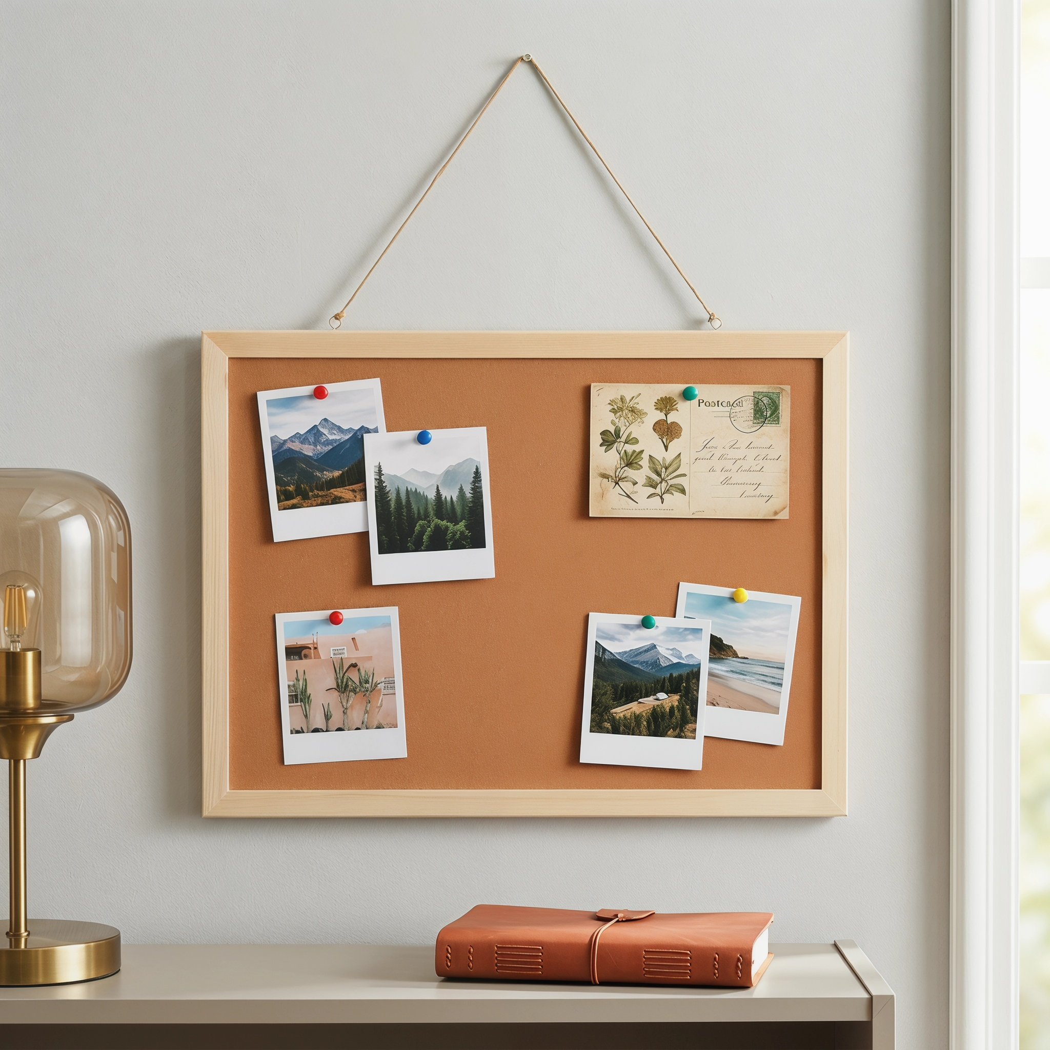 1Set Small Wood Cork Board Bul - Bulletin Board Cork recension och pris