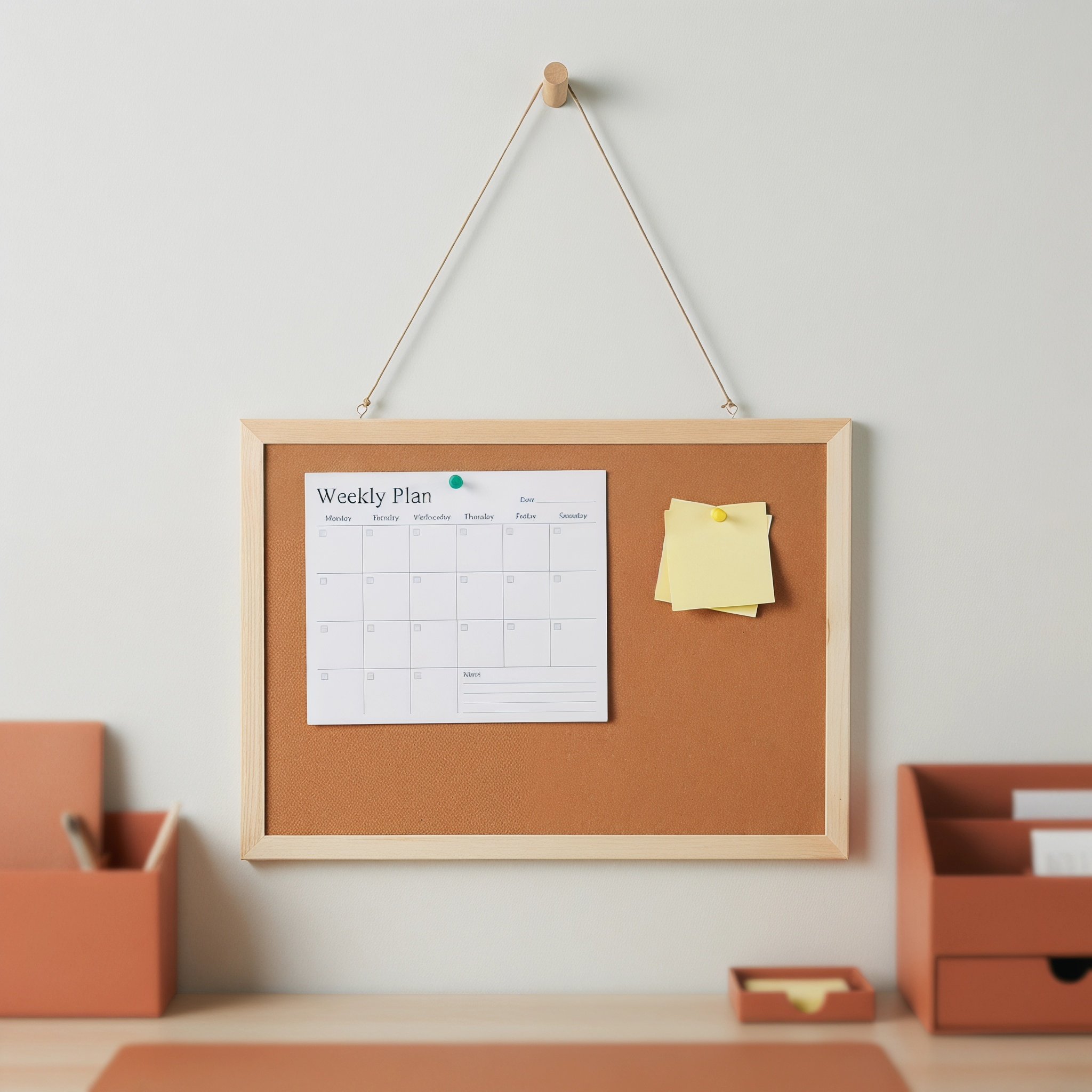 1Set Small Wood Cork Board Bul - Bulletin Board Cork recension och pris