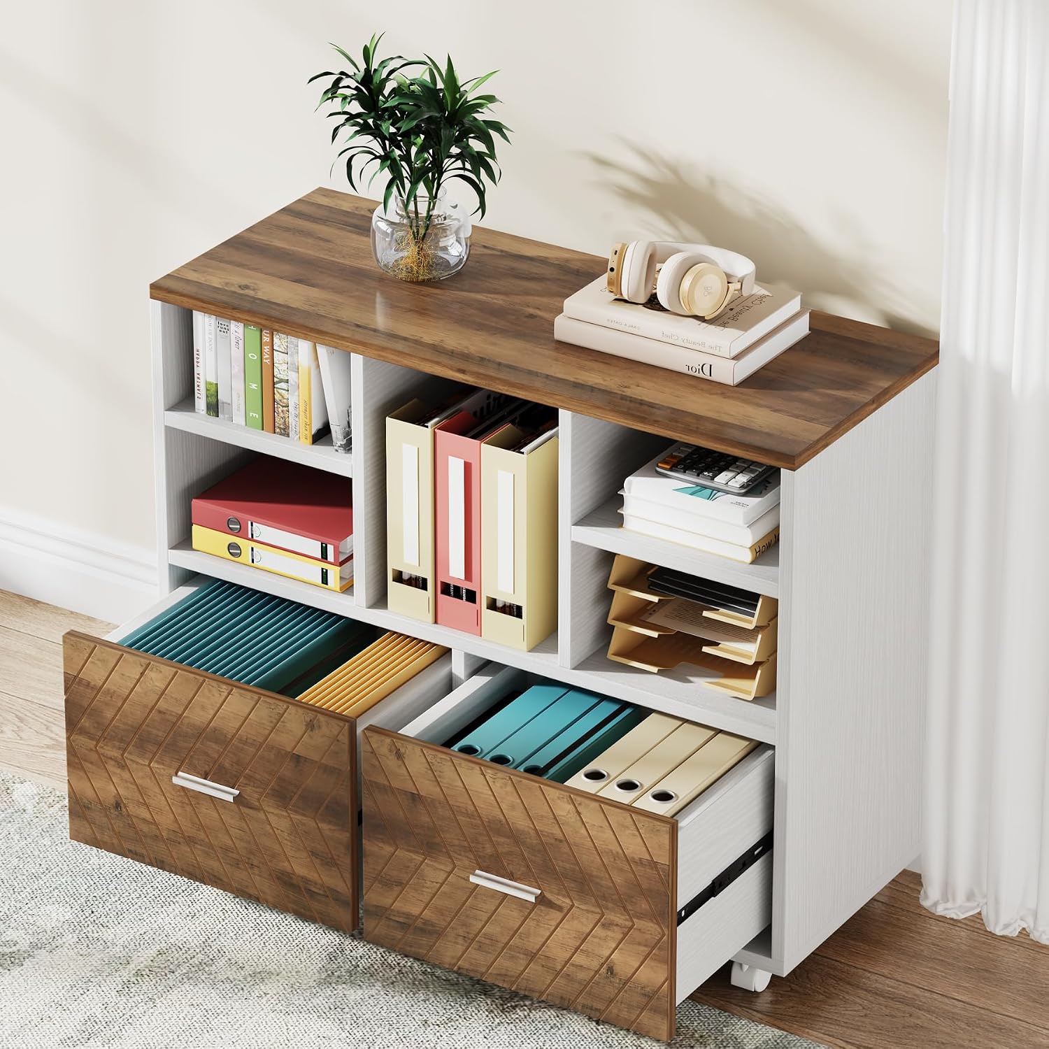 2-Drawer Wood File Cabinet, Mo - File Cabinet Lateral recension och pris