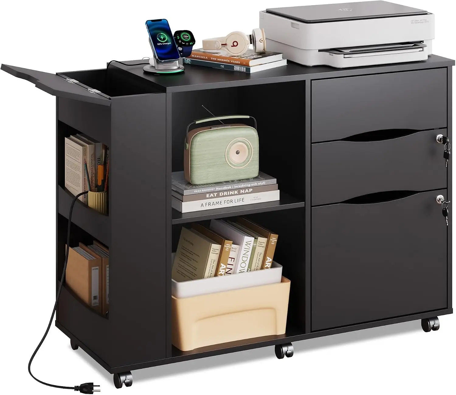 File Cabinet with Lock, Printe - File Cabinet Lateral recension och pris