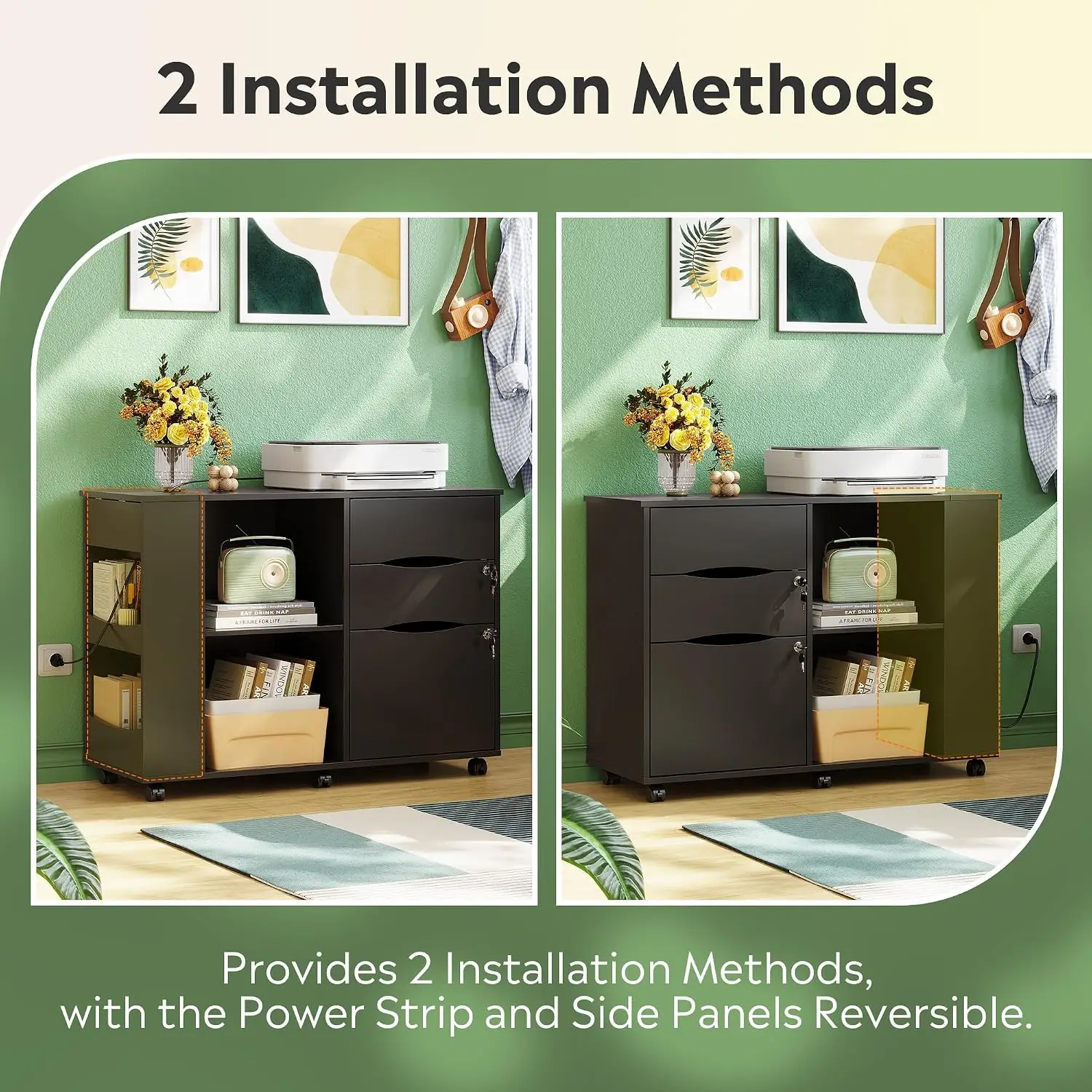 File Cabinet with Lock, Printe - File Cabinet Lateral recension och pris