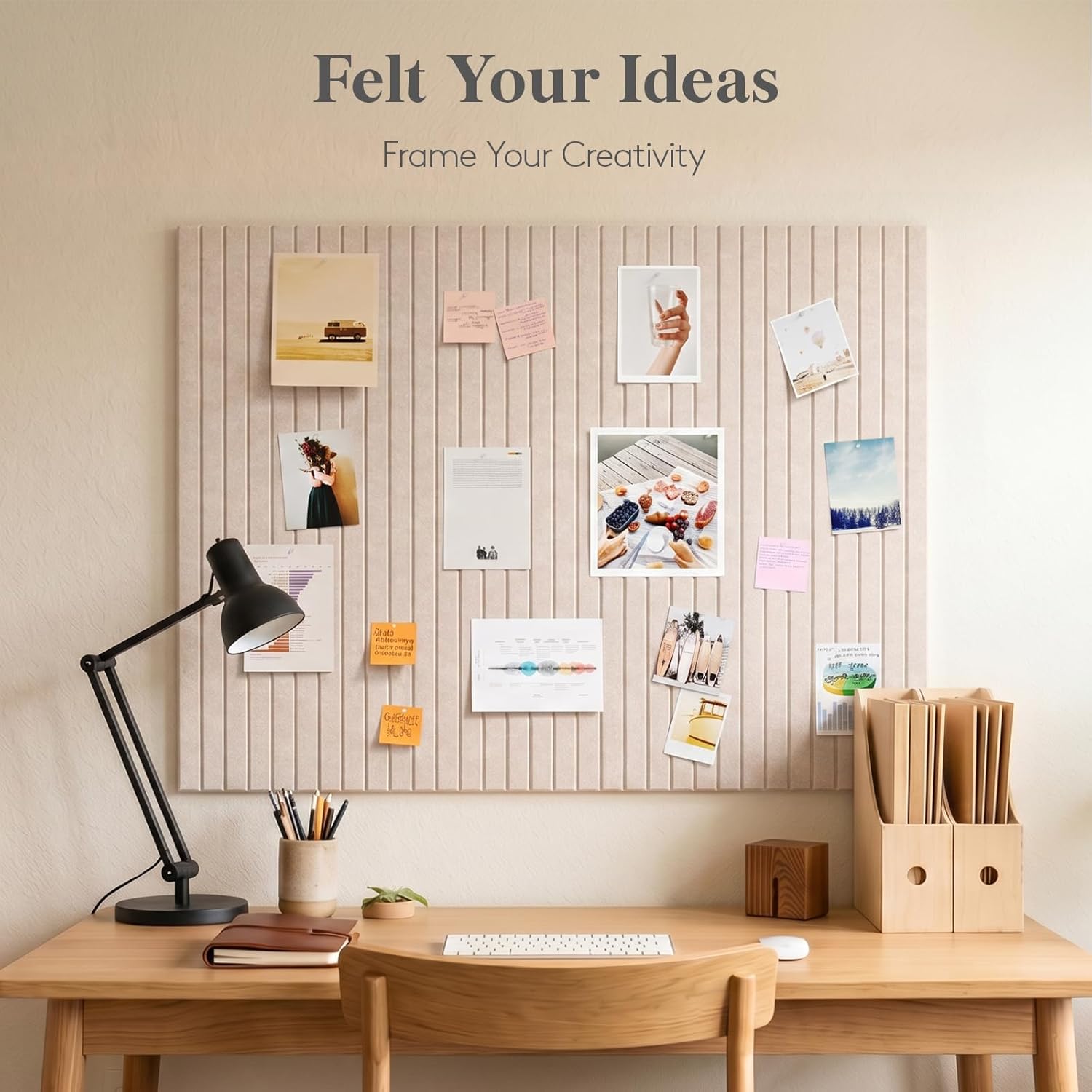 SW 6 PCS  Felt Wall Tiles，Cork - Bulletin Board Cork recension och pris