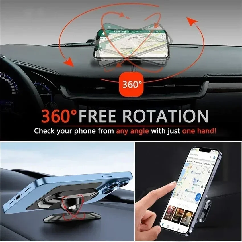 360° Magnetic Car Phone Holder - Mobile Pedestal Cabinet recension och pris