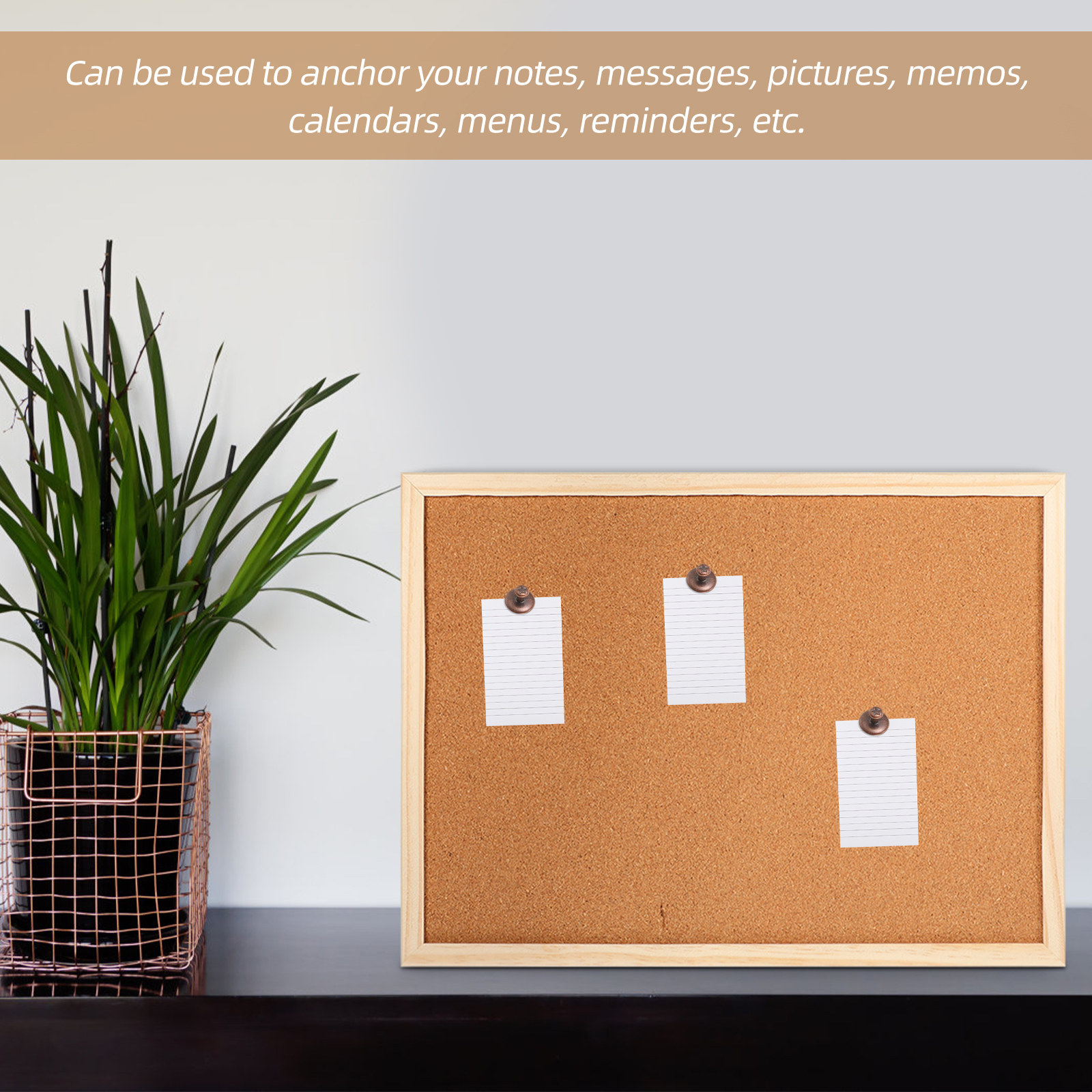 1Set Cork Board Small Wood Bul - Bulletin Board Cork recension och pris