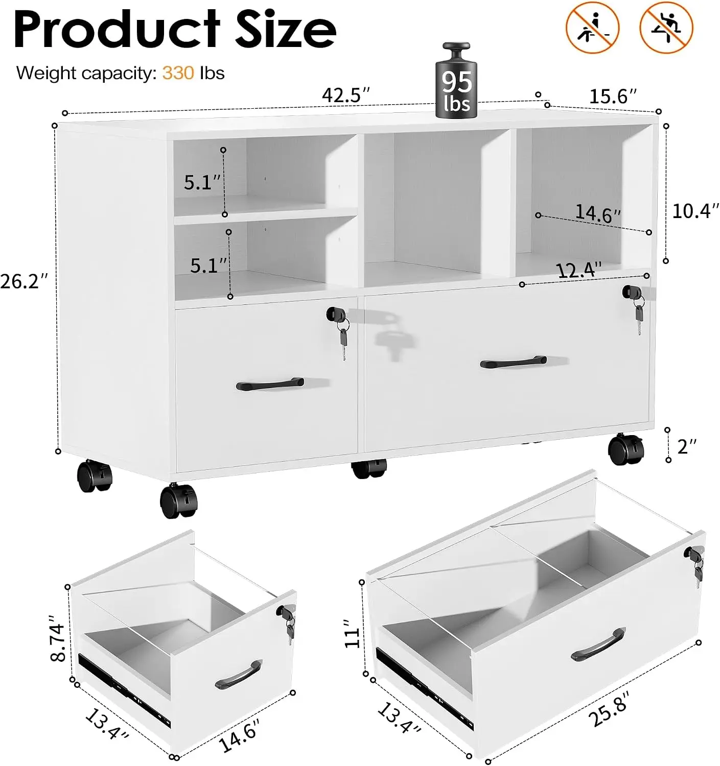2 Drawer Mobile Lateral File C - File Cabinet Lateral recension och pris