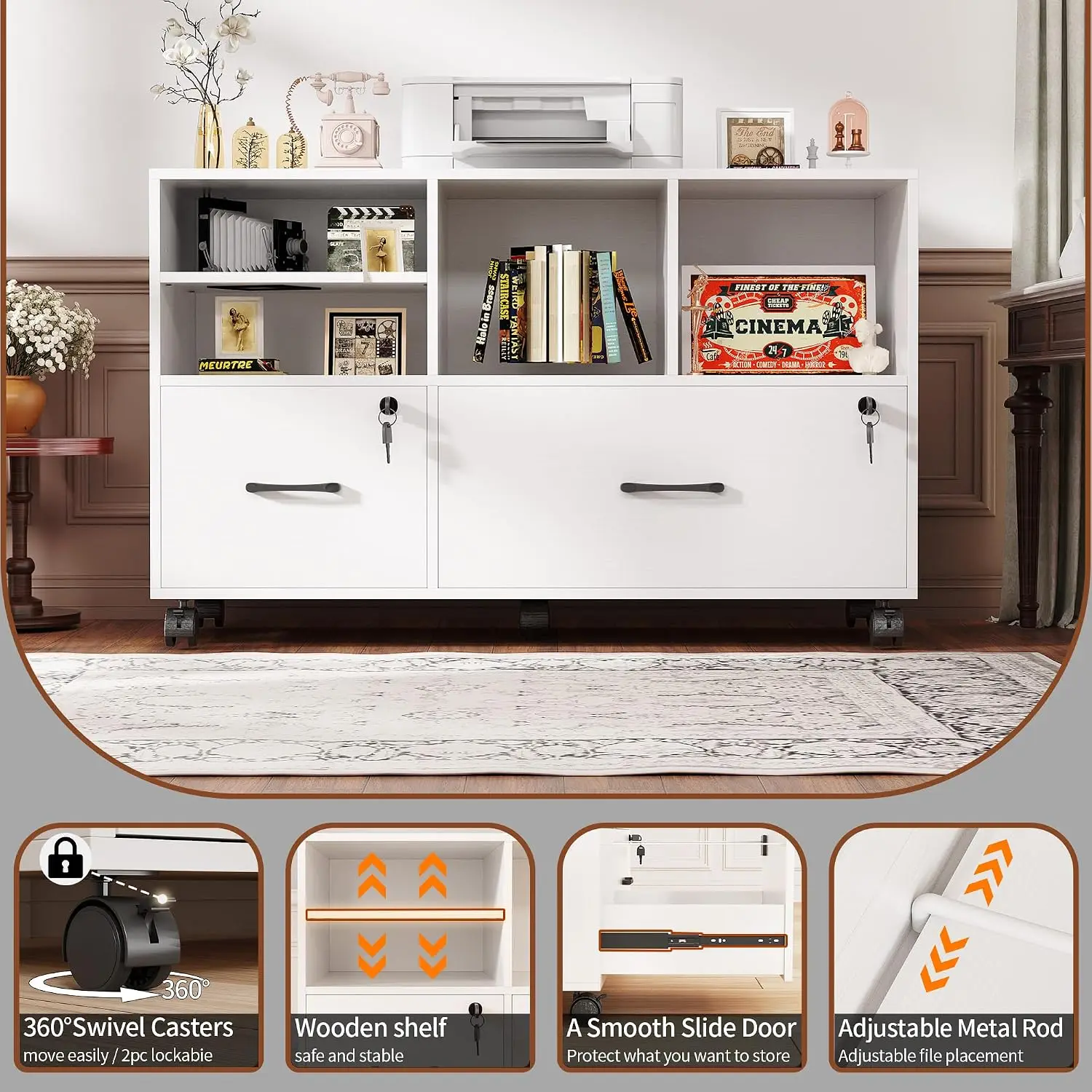 2 Drawer Mobile Lateral File C - File Cabinet Lateral recension och pris