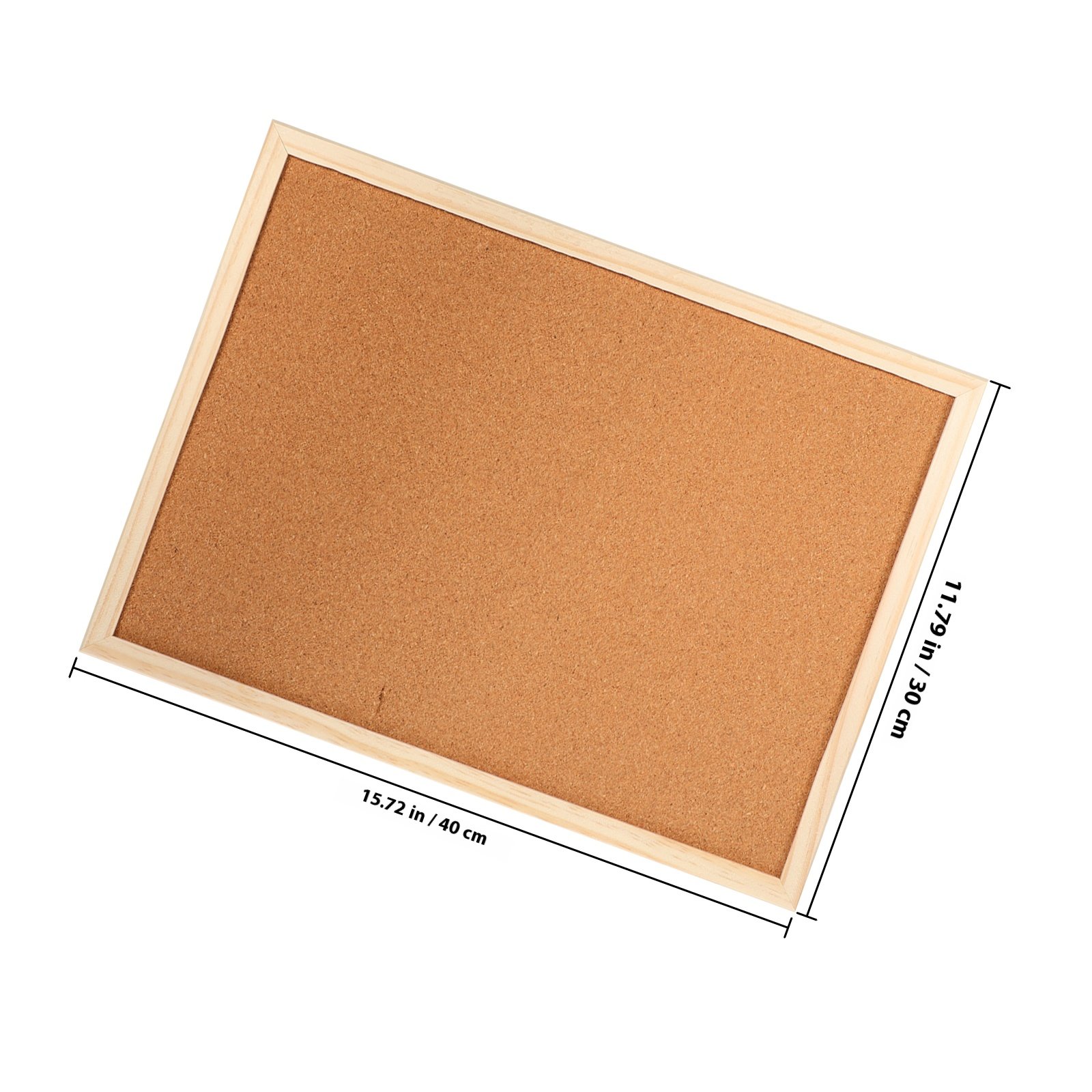 1Set Lightweight Wood Frame Co - Bulletin Board Cork recension och pris