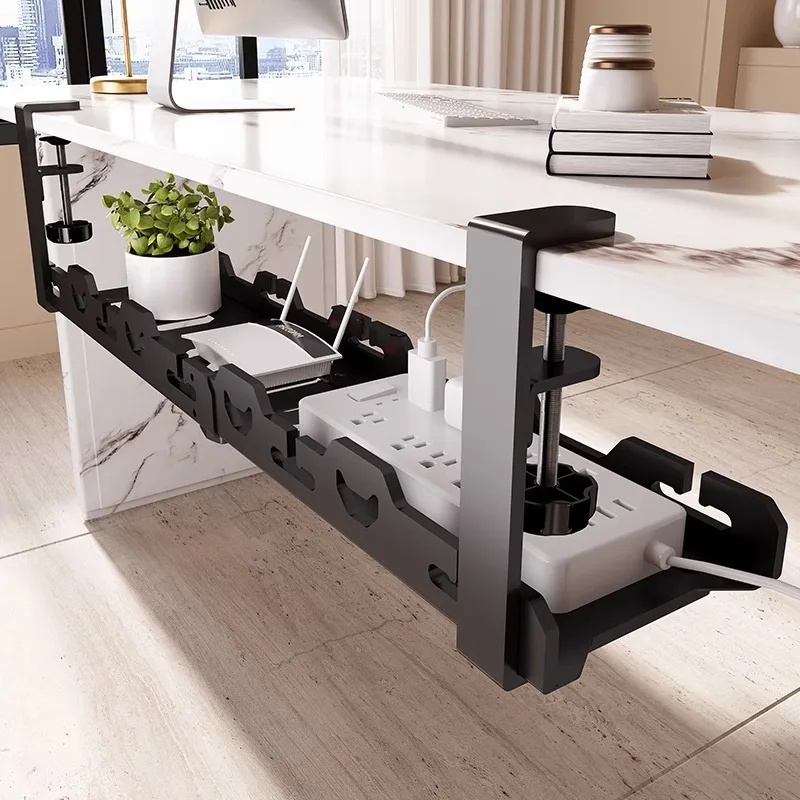 Telescopic Under Table Storage - Cable Tray Under Desk recension och pris