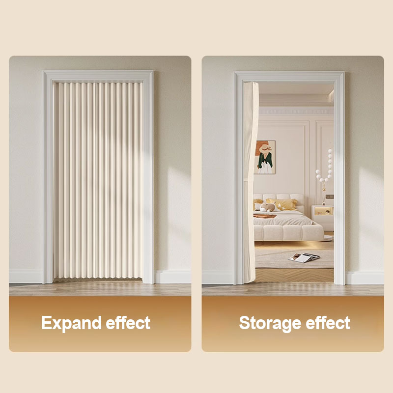 Folding Accordion Door Curtain - Partition Screen Divider recension och pris