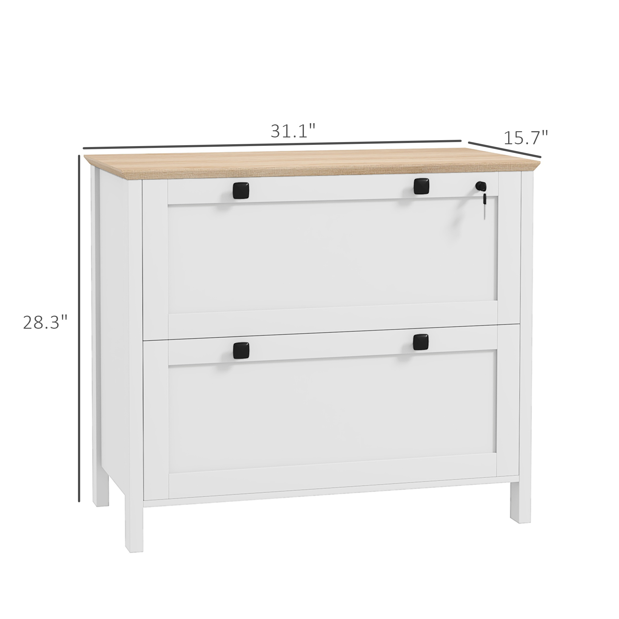 2 Drawer File Cabinet with Loc - File Cabinet Lateral recension och pris