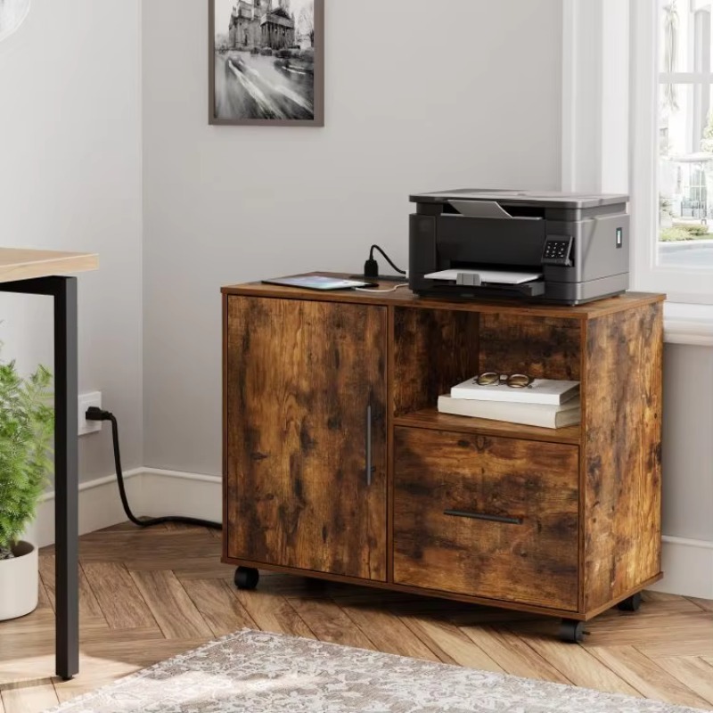 #c Wooden Office File Cabinet, - File Cabinet Lateral recension och pris