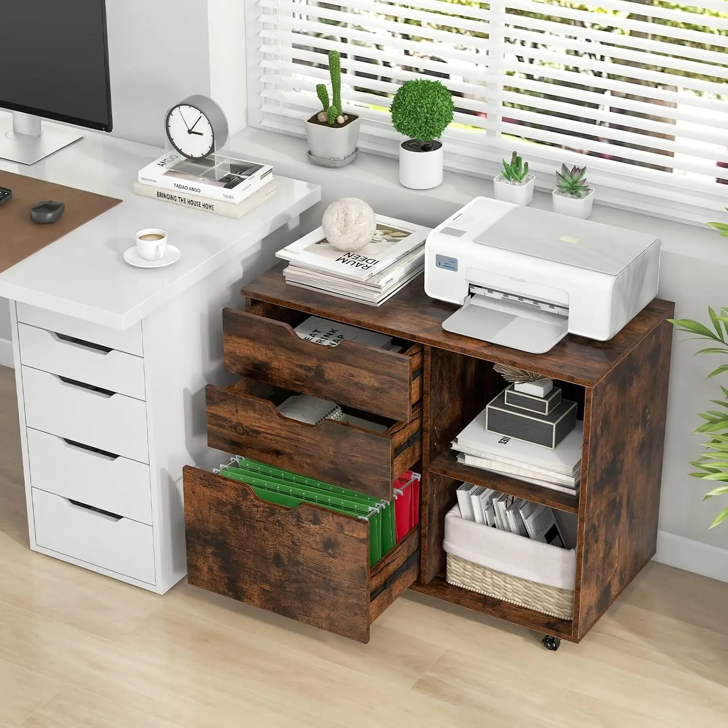 3-Drawer File Cabinet, Mobile  - File Cabinet Lateral recension och pris