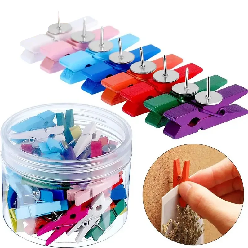 20Pcs/Box Clips Push Pin with  - Bulletin Board Cork recension och pris