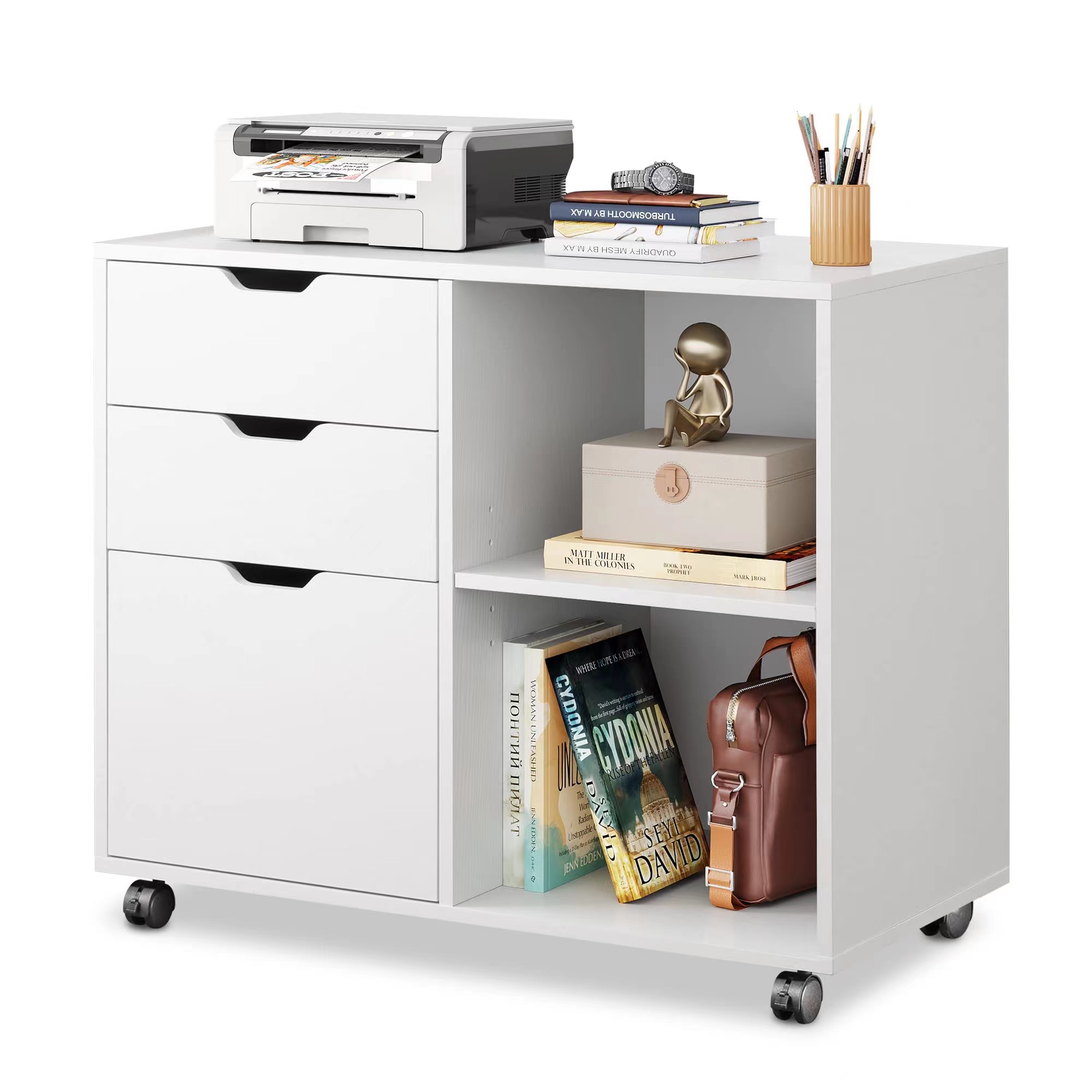 3-Drawer Wood File Cabinet, Mo - File Cabinet Lateral recension och pris
