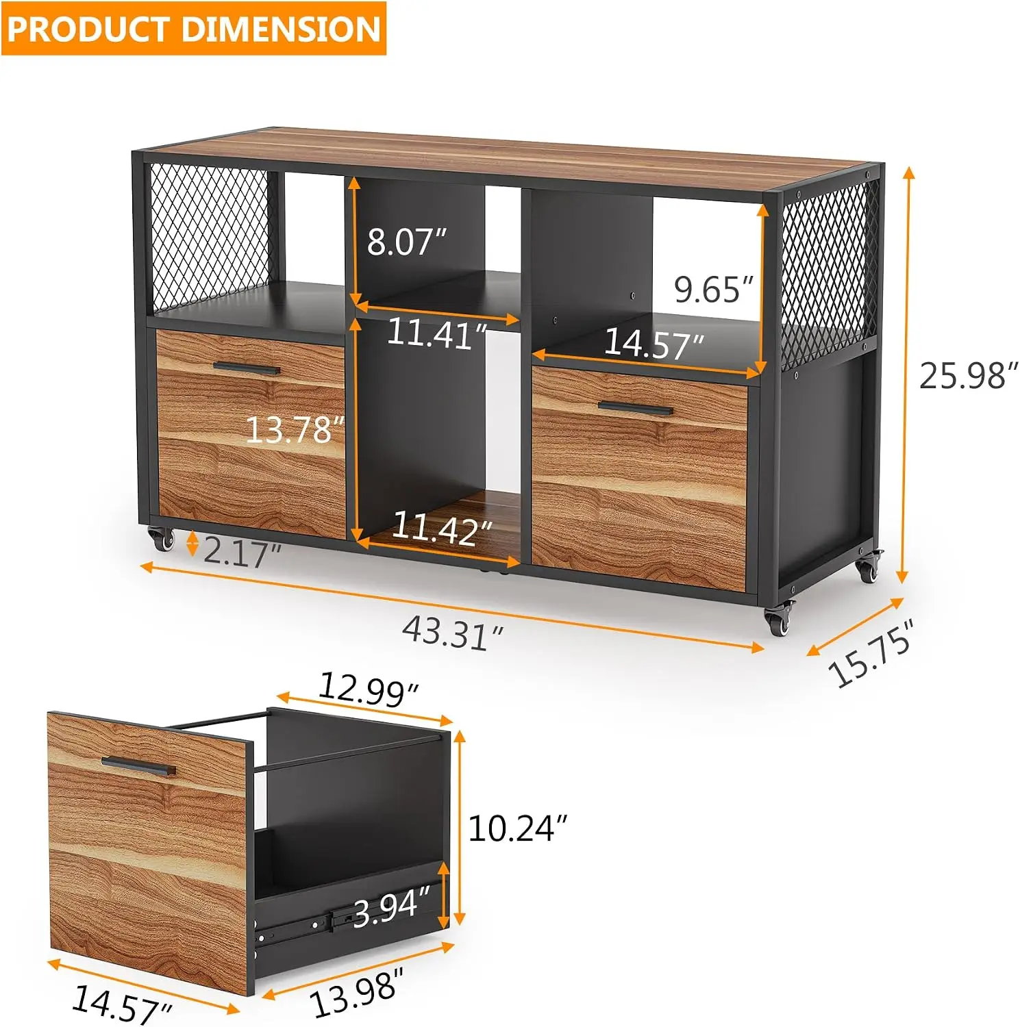 2 Drawer Wood File Cabinets, M - File Cabinet Lateral recension och pris