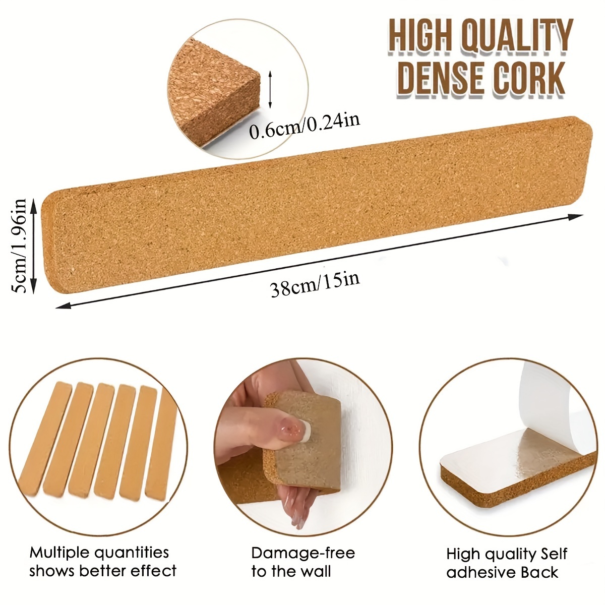 Long Cork Board Strips, Cork F - Bulletin Board Cork recension och pris